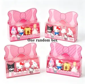 Sanrio Assorted Eraser Pack, Home Supplies with Decor-Enhancing Boxes for Desk Organization