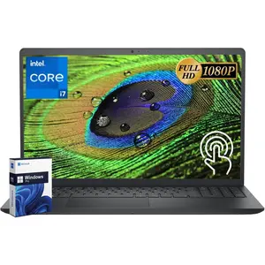 Dell 15" Touchscreen Laptop 2026, Intel 10-Core i7-1355U (Max 5.0GHz), 15 inch FHD Anti-Glare LCD, Intel UHD Graphics, MaxxAudio Pro Audio, Windows 11 H