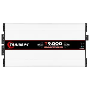 Taramps T 9.000 Chipeo 2 Ohm 9000 Watts Rms 12.6 Volts, Peak Power 11000 Watts Rms Monoblock Car Audio Amplifier - RCA Input Gain Control Smart Cooler