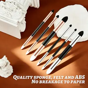 Dual-Ended Blending Sponge Tool - Washable & Reusable for Charcoal, Pencil and Pastel Art, Perfect for Smoothing Shadows and Adding Highlights, Artist Supplies