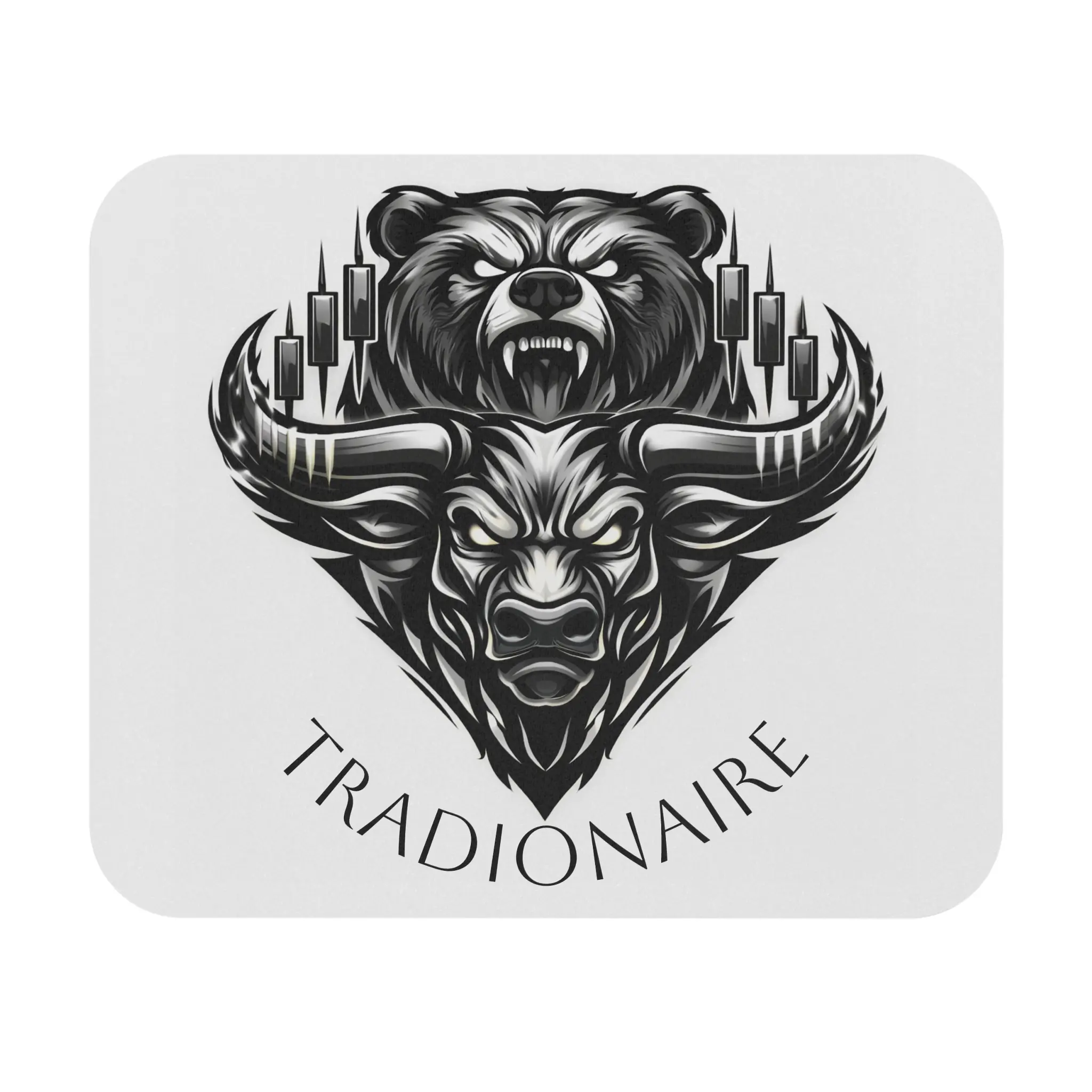 Tradionaire Premium Mouse Pad - 9x8 in Office-Shape, Rubber-Surface Mouse Pad for Traders