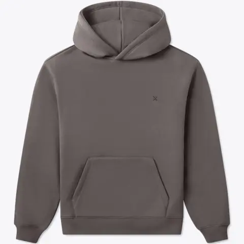 CUTS CLOTHING Divine Fleece Brand Clothing Men's Unisex Heavyweight 74% Cotton-26% Polyester Soft Brushed Hoodie Top, Relaxed Classic Fit, Ribbed Details, Smooth Hem, Kangaroo Pocket, Dropped Shoulder, Casual Athleisure Outfit (All Seasons)