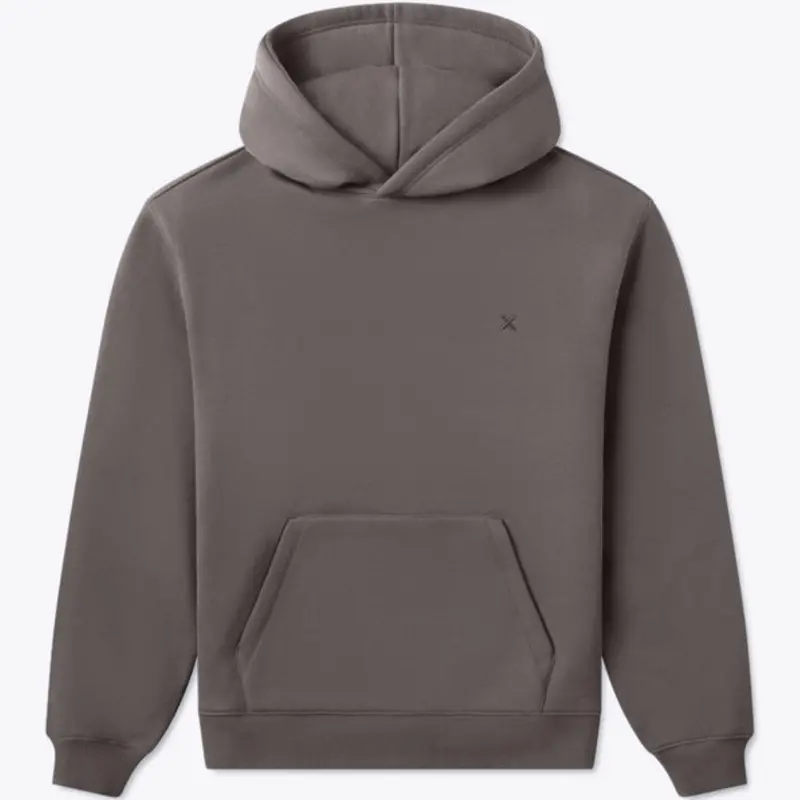CUTS CLOTHING Divine Fleece Brand Clothing Men's Unisex Heavyweight 74% Cotton-26% Polyester Soft Brushed Hoodie Top, Relaxed Classic Fit, Ribbed Details, Smooth Hem, Kangaroo Pocket, Dropped Shoulder, Casual Athleisure Outfit (All Seasons)