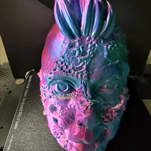 Zombie Punk Girl hangable headphone stand