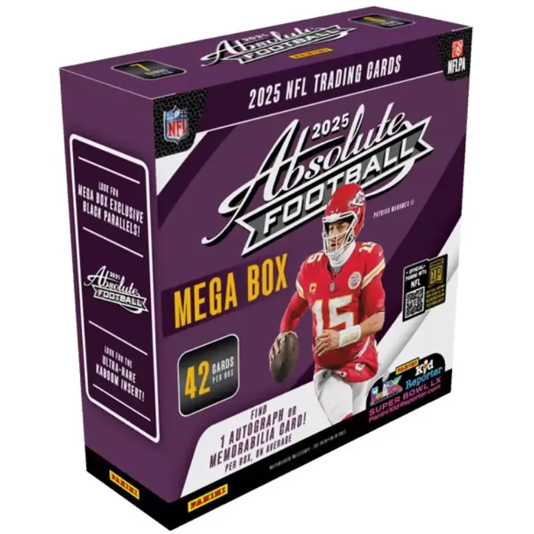 2025 Panini Absolute Mega Box - KABOOM! - Football Sports Collectible Trading Cards