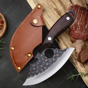 Kitchen Knife Stainless Steel Knife with Sheath Boning Knife Can Carry A Multi-purpose Knife Household Fruit Knife Apple Knife Outdoor Ring Knife Hand Scraper Knife