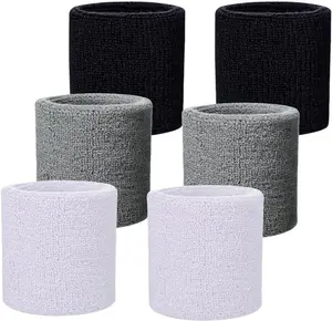 Wristbands Sweatbands for Men & Women, Breathable Tennis Wrist Bands Absorbent Sweat Band Multiuse Wristband for Basketball, Running, Gym, Working Out