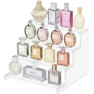 Lifewit 4 Tier Clear Display Stand for Perfume, Cologne, Fragrance, Skincare, Makeup, Dessert - Easy to Install, Multi-Purpose Use,summerwins