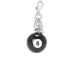 Coach Eight Ball Bag Charm in Black