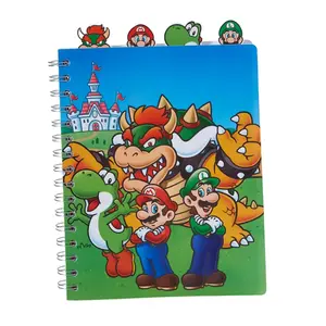 Super Mario Bros. 7 x 8 Inch Spiral 4-Tab Notebook | 96 Lined Pages
