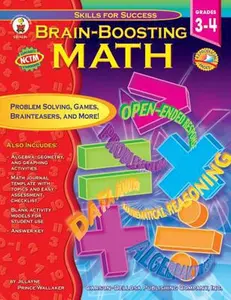 USED-Brain-Boosting Math, Grades 3-4 (Skills for Success Series) by Jillayne Prince Wallaker (Paperback)