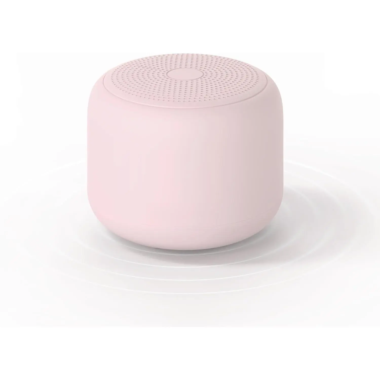 F-ADE02 Portable Bluetooth Speaker with Strap, IPX5 Waterproof Mini Speaker with Loud Stereo Sound, 20-Hour Playtime, Rechargeable Battery, Built-in Microphone, Stable Bluetooth Connection, Pink, Round