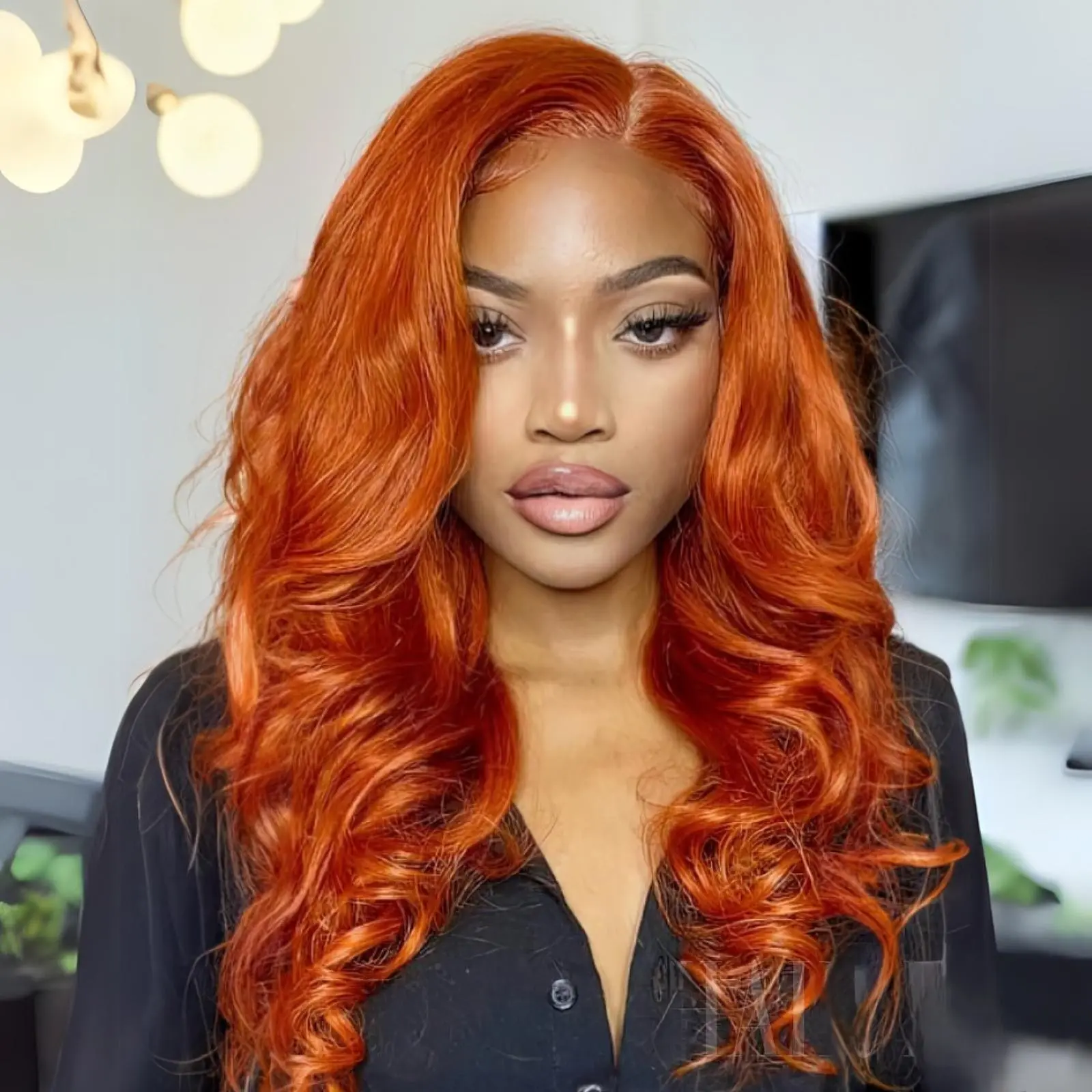 [CLEARANCE]Hair Pop 180% Density LayerCut Wig 13x4 Lace Frontal Body Wave Pre Bleached Pre Curled Wig Heat Resistant Fiber Ginger Wig Loose Wave Wigs Hd Lacefrontal Wigs