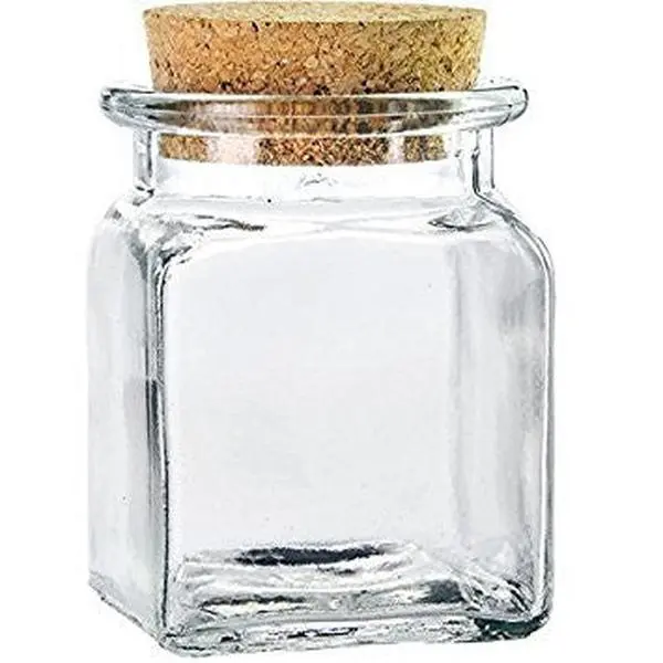 Glass Spice Jar w/ Cork Top - Large