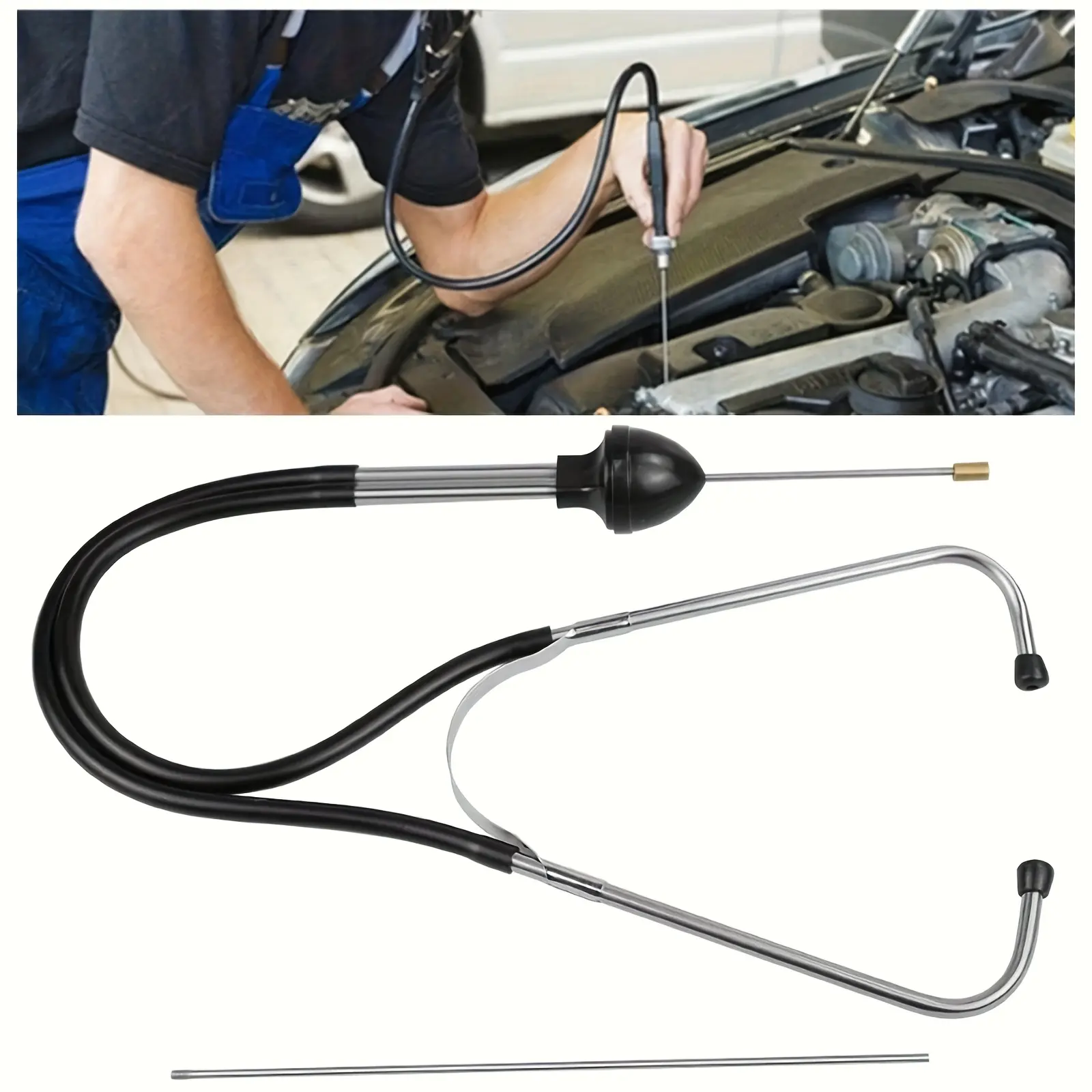 Professional Auto Engine Stethoscope - Sensitive Diagnostic Mechanic Tool for Identifying Engine Problems and Noises, Ideal for Automotive Professionals, Great Gift for Mechanics (Home & Festive Party Supplies), Mechanic Tools summerwins