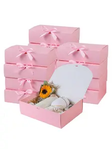 20/1pcs Bow Ribbon Gift Boxes, Lipstick Cosmetic Gift Boxes, Souvenir & Birthday Present Packaging Boxes，needoh，nutrition geeks