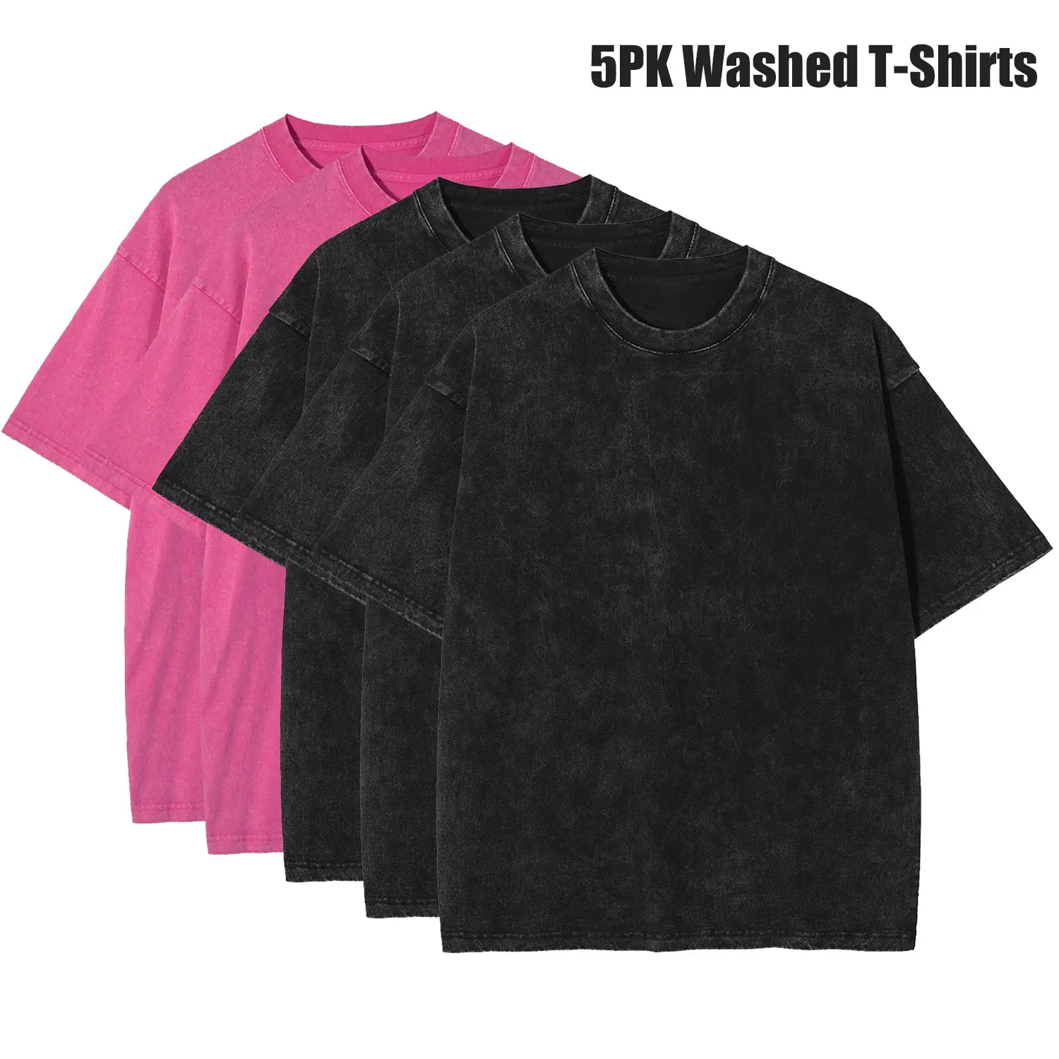 3 Black+2 Pink