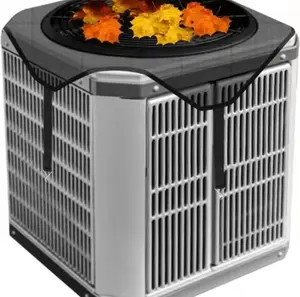 Durable Synthetic Outdoor Air Conditioner Cover (1 Count) - Windproof, Dustproof, Cold Air Protection, PVC Mesh Ventilation, Home Supplies