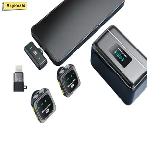 TikTokShopBlackFriday MSYHEZHI Wireless LavalierMicrophone for iPhone iPad Android With ChargingCase Audio Smartphone Audio Smartphone