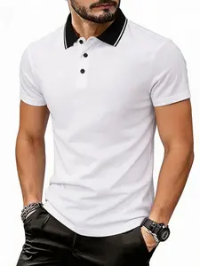 Men's Tactical Military Short Sleeve Polo T-Shirt, Golf Clothing, Fashionable Comfort Design, Perfect Casual Choice, Suitable for All Occasions