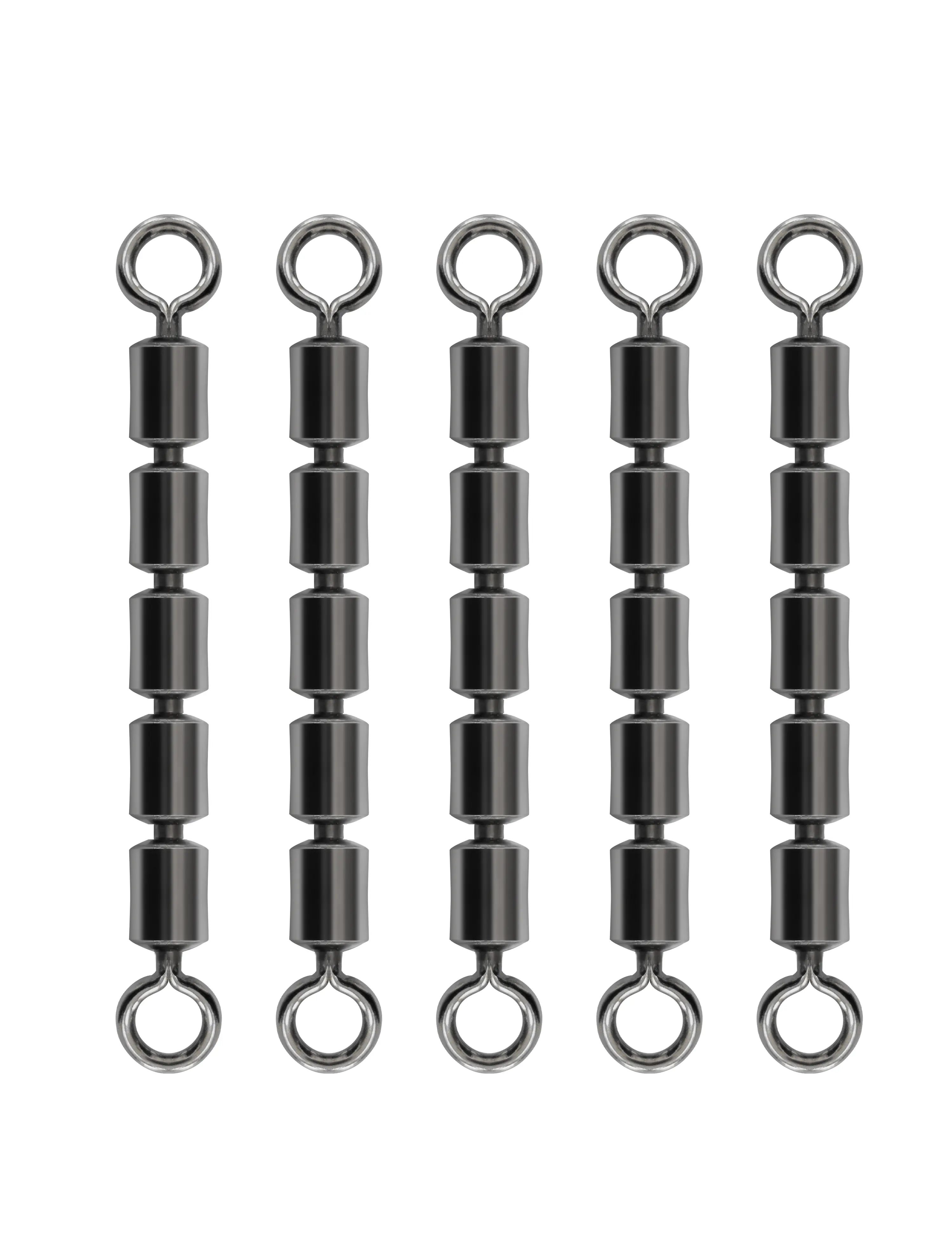 BLUEWING High Speed Multi Link Barrel Swivels 5 Roller, 84-209lbs 10pcs