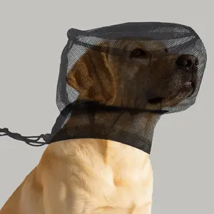 Dog Protection Mask Prevents Pet Facial Injuries, Blocks Mosquito Bites, Breathable Outdoor Adventure Mesh Face Shield Tail Design