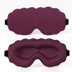 Unisex 3D Premium Sleep Mask - Ultra-Soft Skin-Friendly Polyester Sponge Eye Cover, 100% Light-Blocking, Lash Extension Design, 1-Size-Fits-All Sleep Aid Products (Beauty & Personal Care, Eye & Ear Care)
