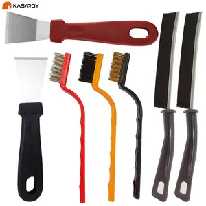 KASARDY 7 Pcs Cleaning Brush Set, Hard-Bristled Crevice Cleaning Brush, Multifunctional Gap Cleaning Brush Tool Set,for Crevice, Windows Groove, Tiles