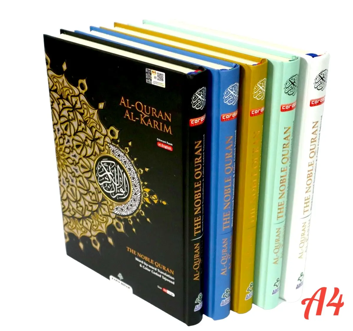 Maqdis Quran | The Noble Quran Word By Word Translation and Color Coded Tajweed (Al Quran Al Karim) Large Size A4 (English-Arabic)