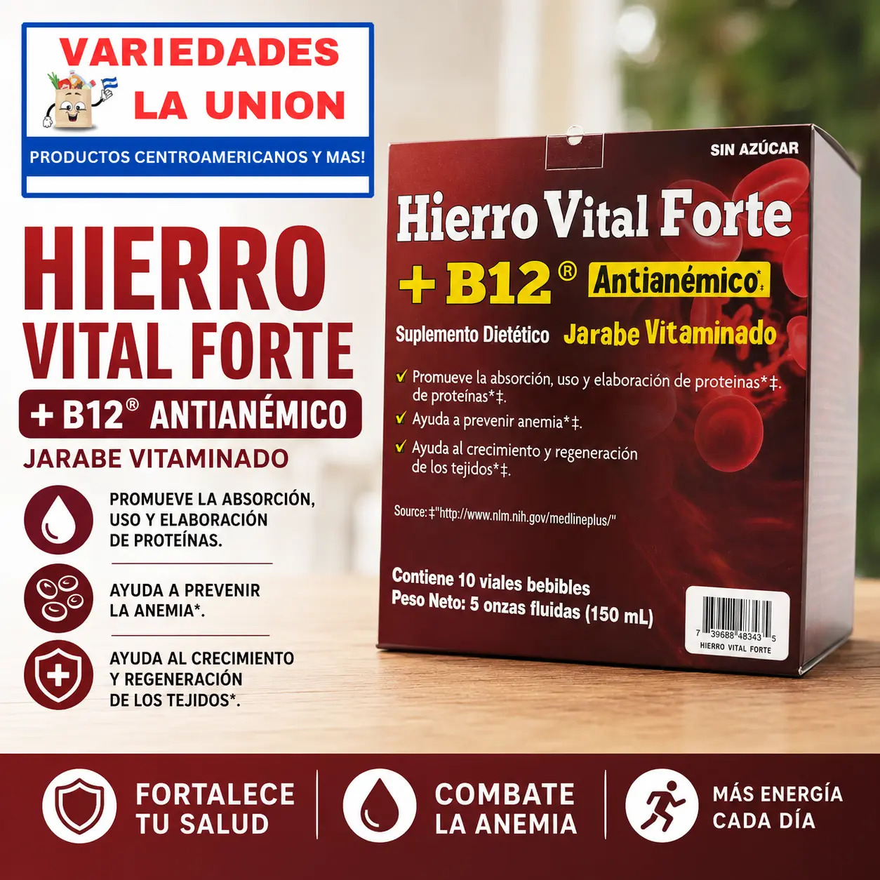 Hierro Vital Dietary Supplement 10 vials