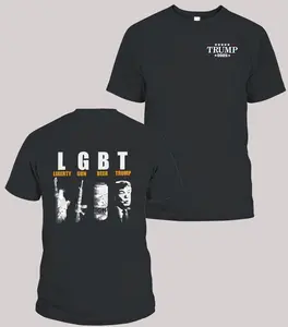LGBT Trump 2Sides Shirts, Trump Supporters Shirt, Funny President Tee, Unisex Tee, Trending Graphic Tee