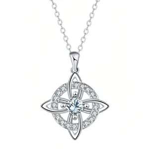 LANDEN Witches Knot Necklace Hecate Goddess of Witches with Celtic Knot Design Pendant Necklace Goddess Jewlery Tetragrammaton Collar De Amuleto Proteción with Aritificial Gemstone Decor Fashion Jewelry Accessories Gift for Women TikTokShopBlackFriday