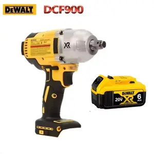 DEWALT DCF900 Impact Wrench 1/2" Inch High Torque Brushless Cordless Tool with Hog Ring Anvil 20V XR Battery for Professional Use
