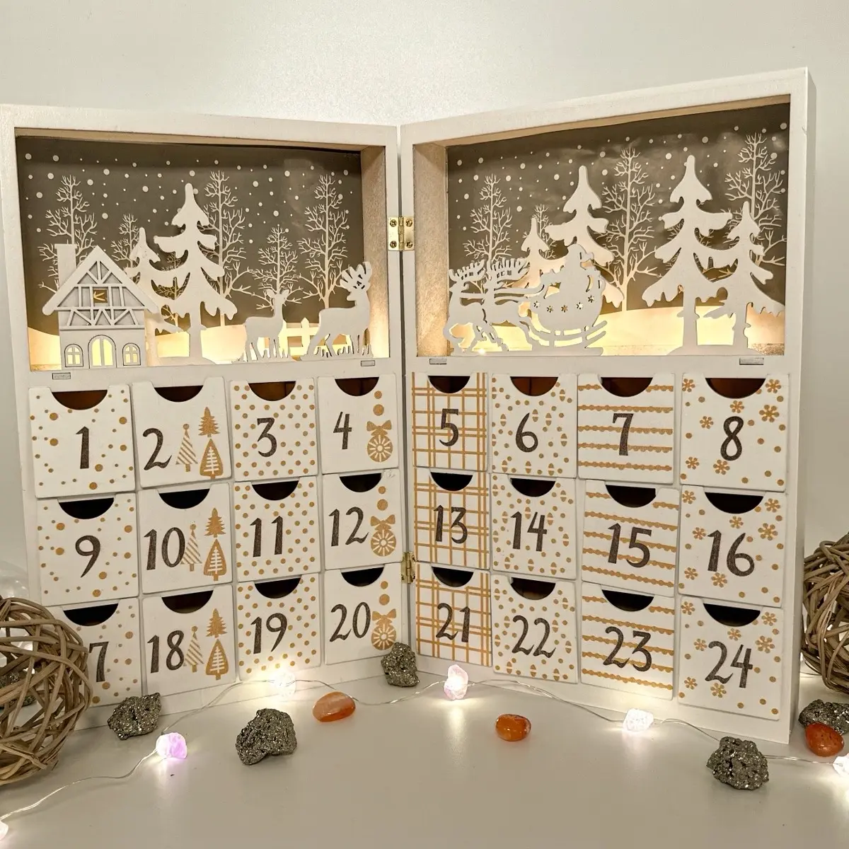 EMPTY Wooden Advent Calendar