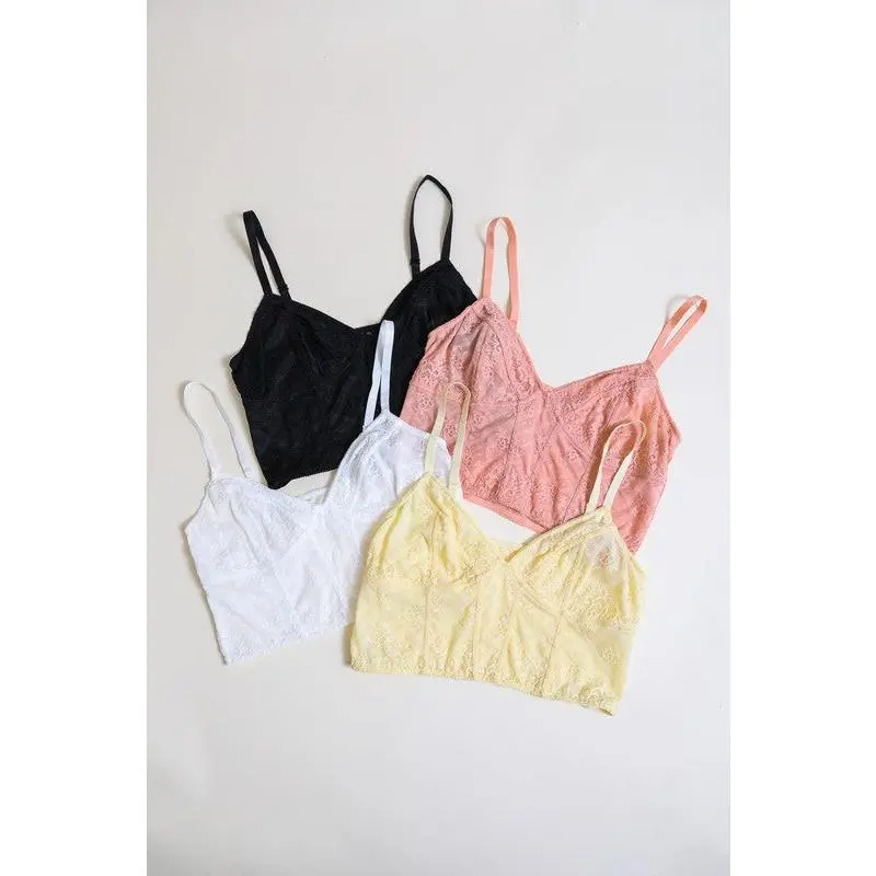 Lace Longline Corset Bralette