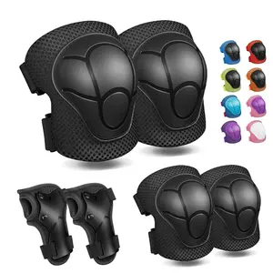 Kids Elbow and Knee Pads Set-3 in 1 Protective Gear for Skating, Cycling, Bike, Rollerblading, Scooter [Upgraded]