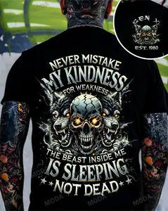 Chaosmoda Generation X Never Mistake My Kindness For Weakness Custom Year Skull T-shirt