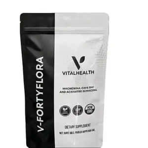 VitalHealth V-Fortyflora Capsules - Edible, Organic Healthcare Dietary Supplement with Vegan, Herbal, Nicotine-Free Capsules Vitamins Supplements for Daily Wellness Support