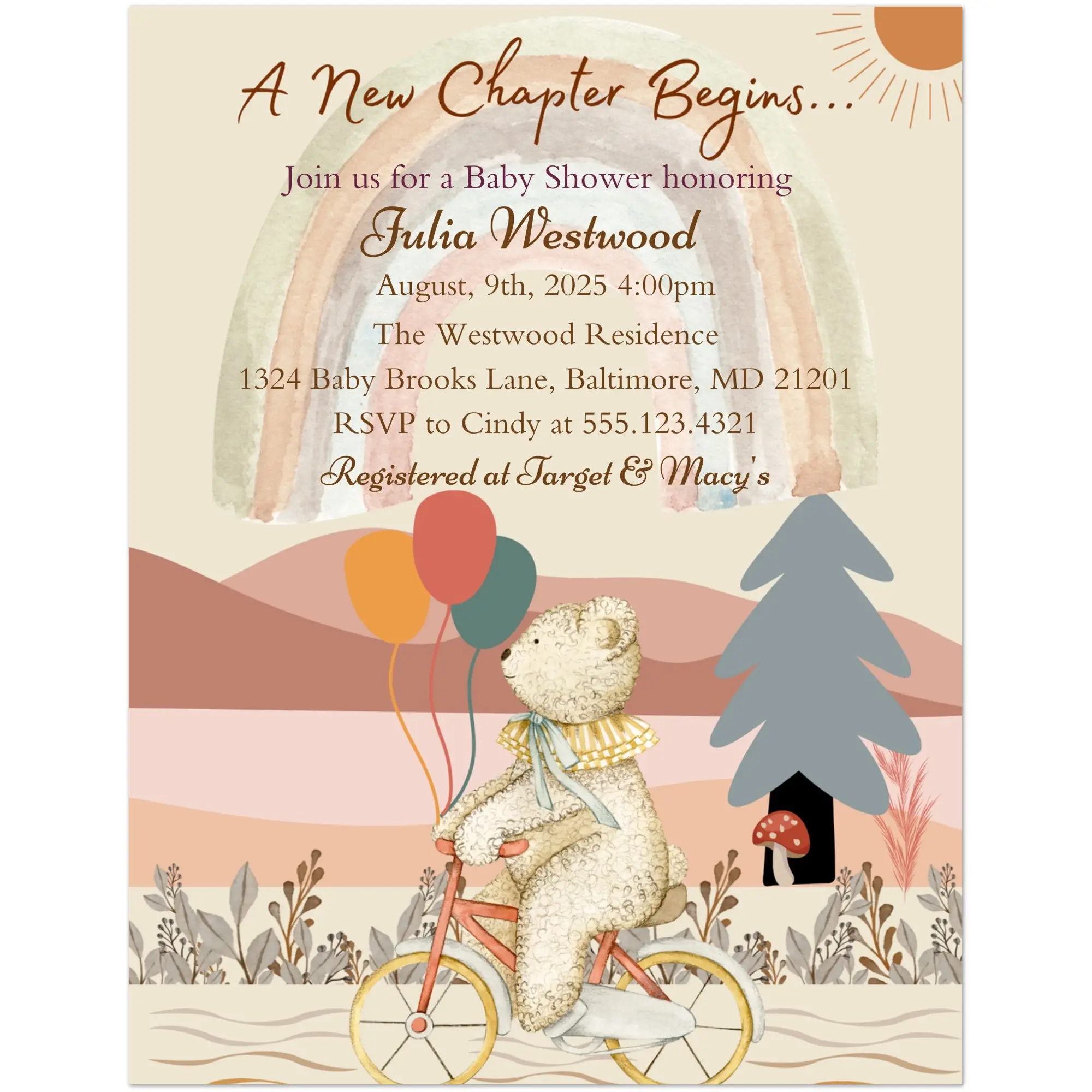 Baby Shower Invitations Pack of 10 | Premium Eco-Friendly Cards | Elegant Foil Accents & Stylish Rounded Corners