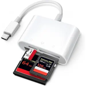 Card Reader For iPhone 15,iPad,Mac. USB C to CF CF, Type C Memory Card Adapter With Compact Flash,CF,SD,MicroSD Slots Compatible With MacBook,MacBook Pro,MacBook Air,MacBook Mini Laptop