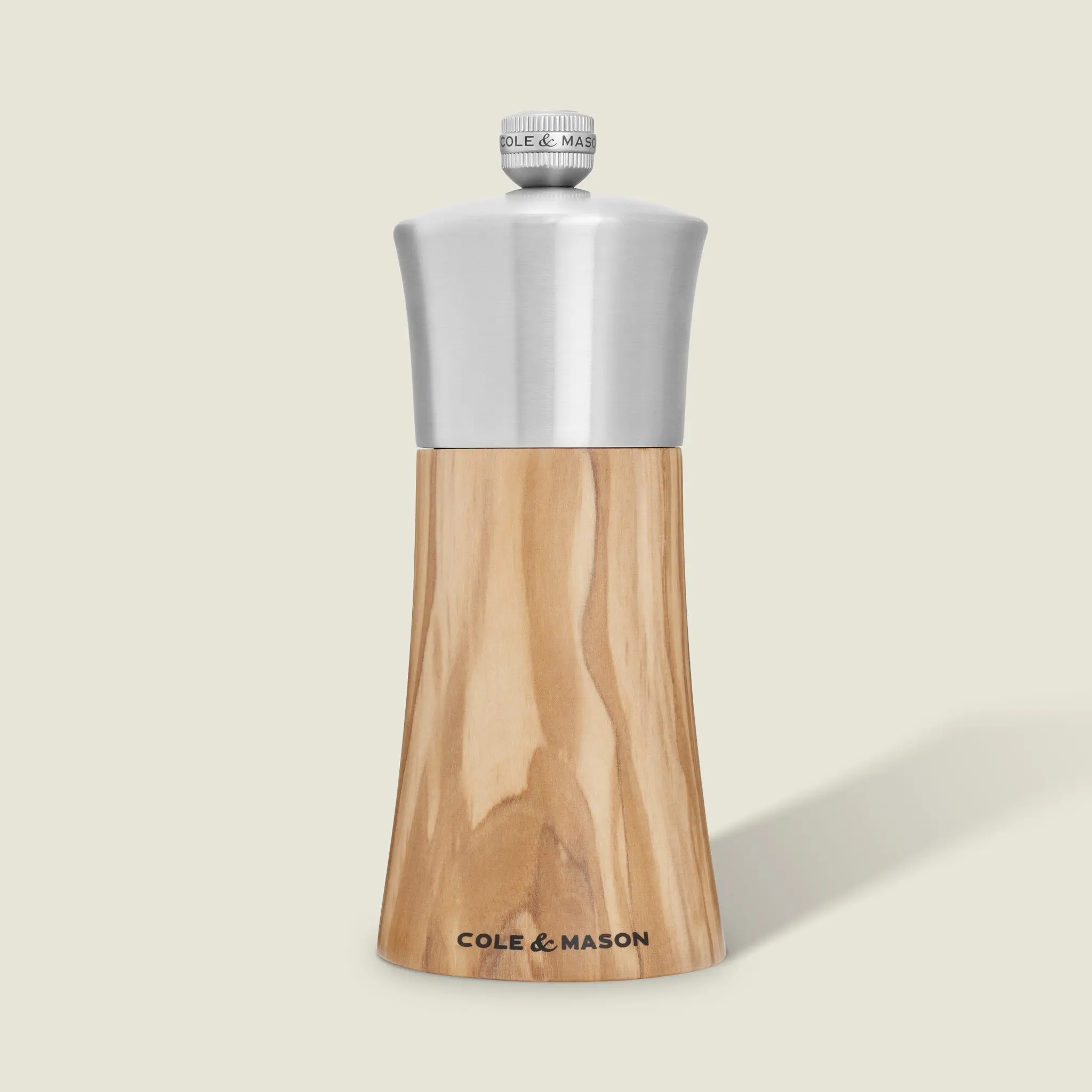 Cole & Mason Bromley Wooden Salt & Pepper Mills, Kitchen Seasoning Utensils with Stainless-Steel Mechanisms & Ceramic Grinders