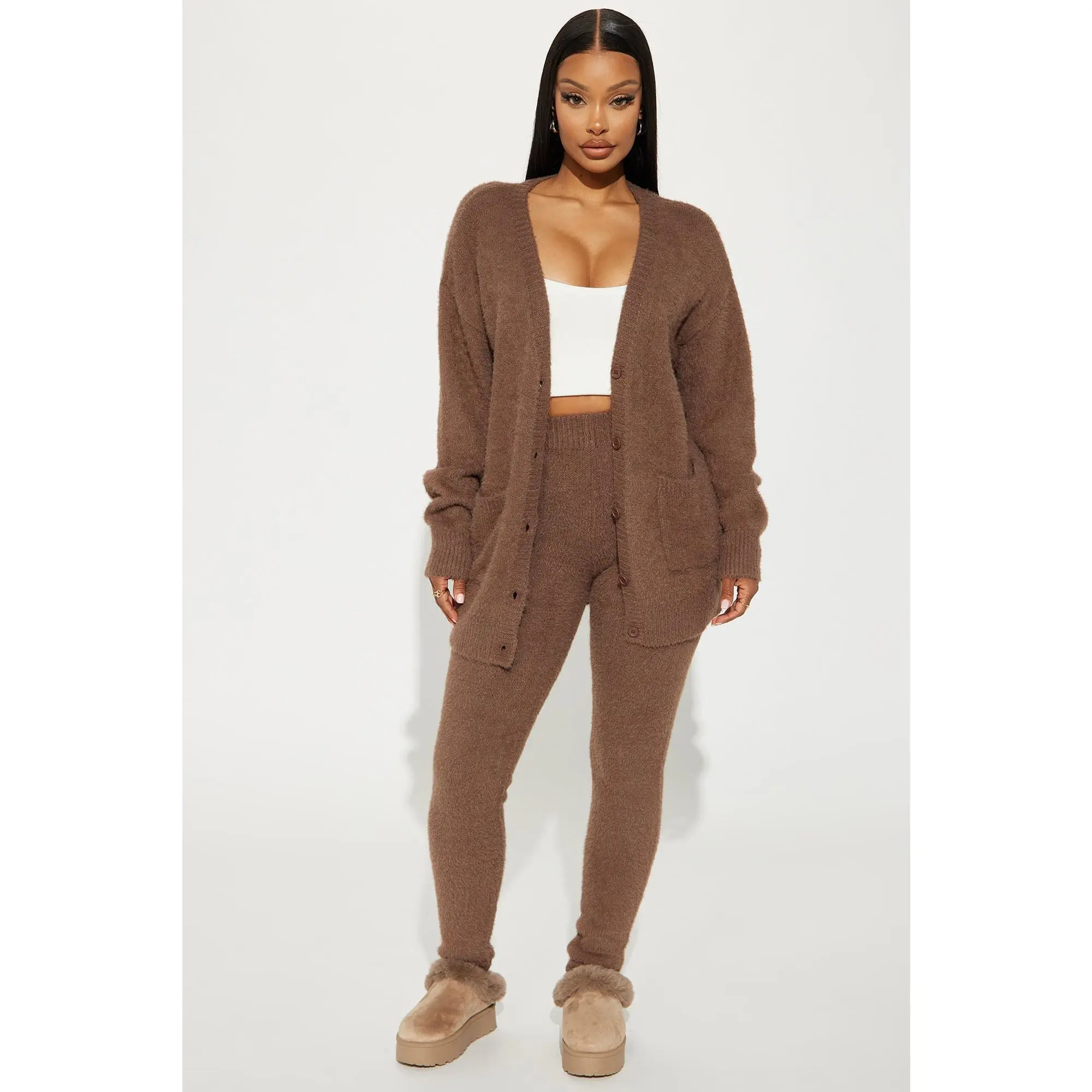 Lola Sweater Legging Set - Mocha