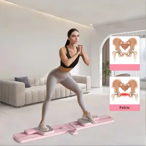 6-in-1 Detachable Pilates Board - Multifunctional Home Fitness Equipment with Ski Machine, Plank Trainer, Treadmill, Arm Strength Trainer, Foldable & Portable for Core Strength Training