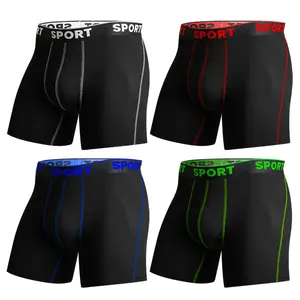 4 Pack Men's Soft Bamboo Rayon Boxer Briefs, Breathable Athletic Underwear with Functional Fly, Anti-Chafe No-Ride-Up Legs