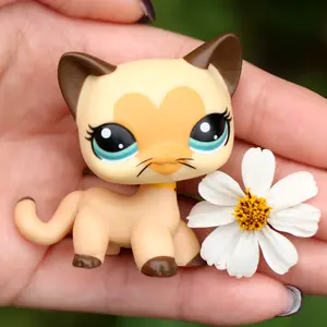 Mini Toys Shorthair Cat Collie Great Dane Cocker Spaniel Dachshund Figures for LPS Collectable Kids Xmas Birthday Gift Set