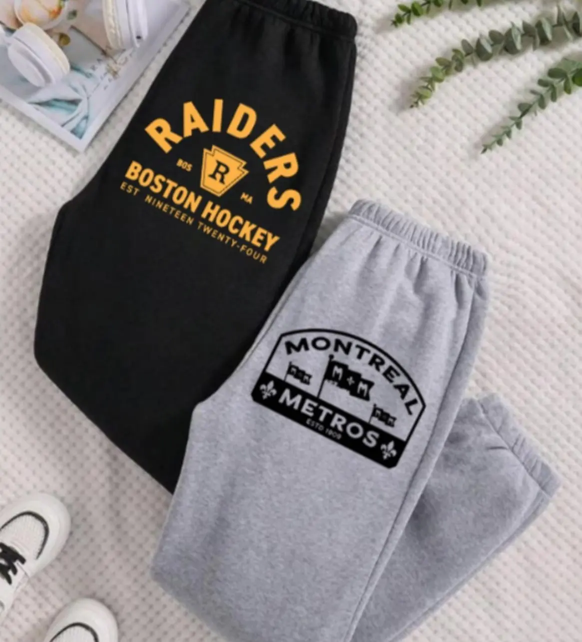 Hollander Rozanov Hockey Sweatpants, Heated Rivalry Inspired Sweatpants Boston Raiders Sweatpants Montreal Metros Sweatpants CJBQ7