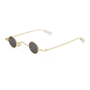 Fashion Small Frame Round Sunglasses Vintage Black Sunglasses | Trendy