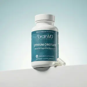 Lithium Orotate by BrainMD | Mood & Emotional Wellness Support Supplement