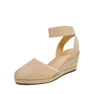 DREAM PAIRS Women's Fashion Wedge Sandals - Round Toe Ankle-Strap Footwear, Stylish Summervibes Wedge Heels, Sandals for Women