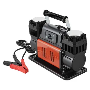 VEVOR 12V Heavy Duty Air Compressor, Auto - Stop Portable Tire Inflator with LCD Digital Display, 7.14 CFM 150PSI Offroad Air Pump with Adapters for Trucks Car SUV 4x 4 Vehicle RVVEVOR Super Brand Day
